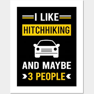 3 People Hitchhiking Hitchhiker Posters and Art